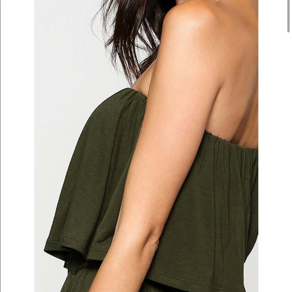 Olive jumpsuit with pockets!